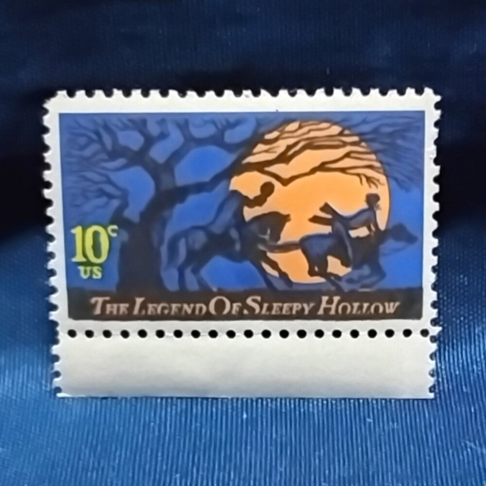Uncirculated USA 1974 The Legend of Sleepy Hollow 10 Cent Stamp!!
